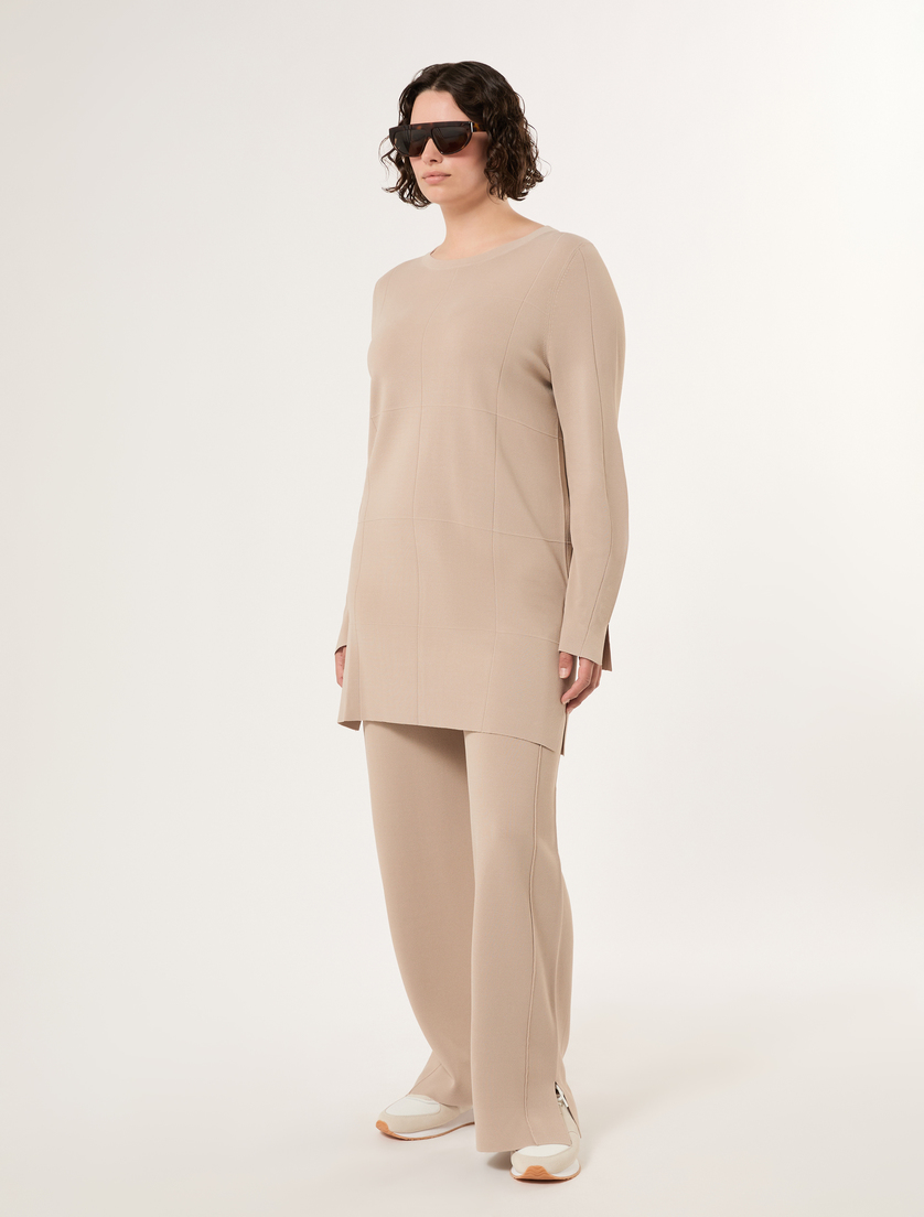 Viscose knit trousers - BEIGE - Marina Rinaldi - 2