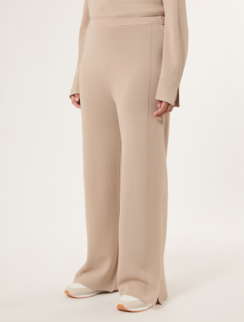 Viscose knit trousers - BEIGE - Marina Rinaldi - 3