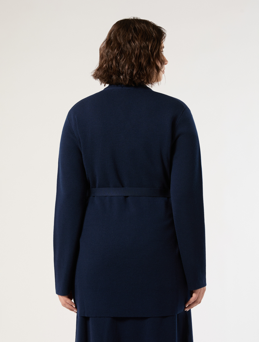 Cardigan en laine - BLEU NUIT - Marina Rinaldi - 4