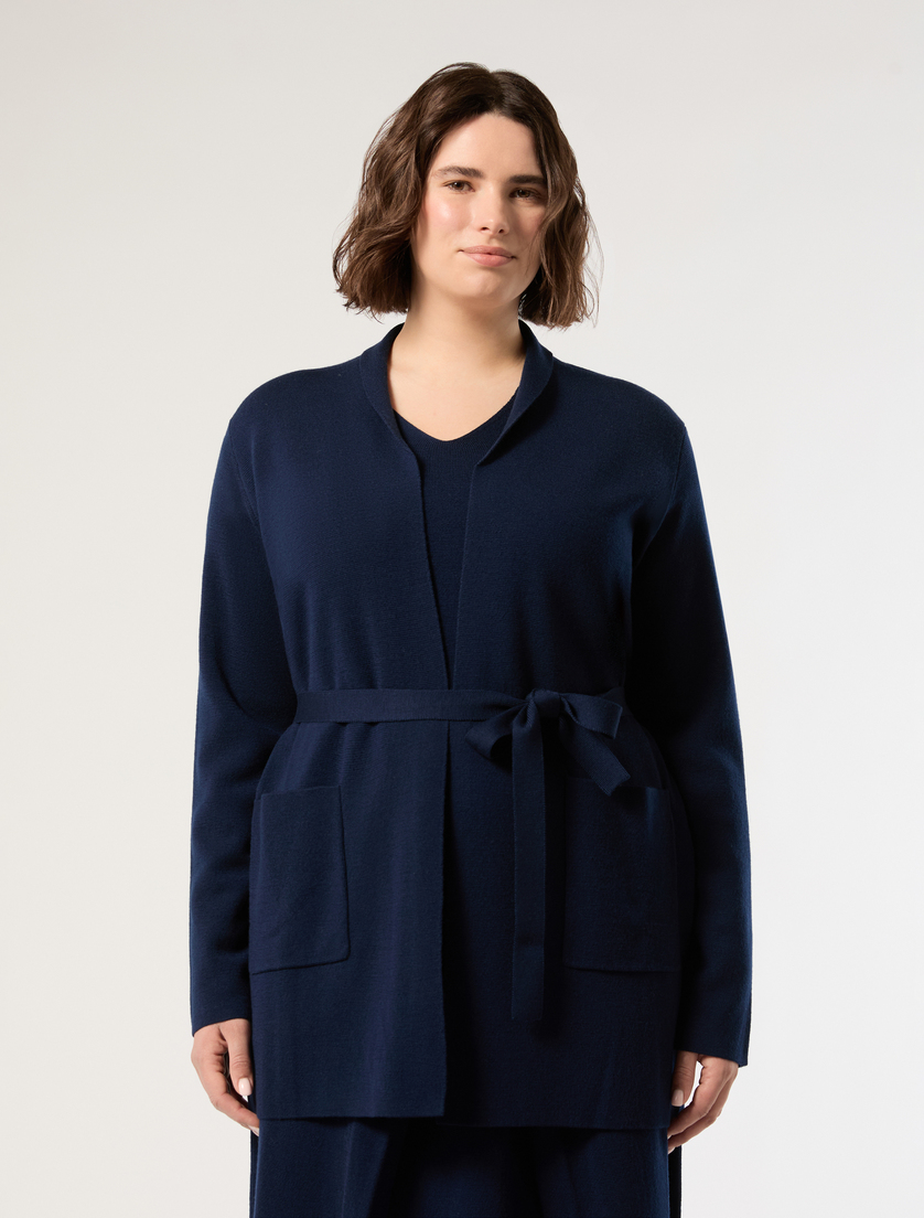 Cardigan en laine - BLEU NUIT - Marina Rinaldi - 3