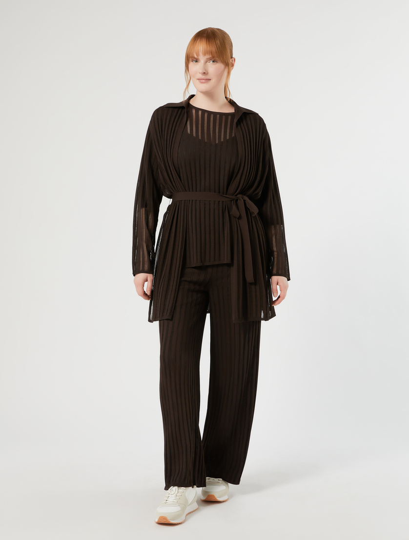 Ribbed knit cardigan - Marina Rinaldi