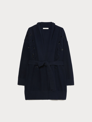 Cotton cordonnet cardigan - Marina Rinaldi