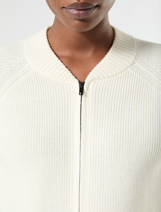 Cardigan aus Wollmischgewebe - CREME - Marina Rinaldi - 5
