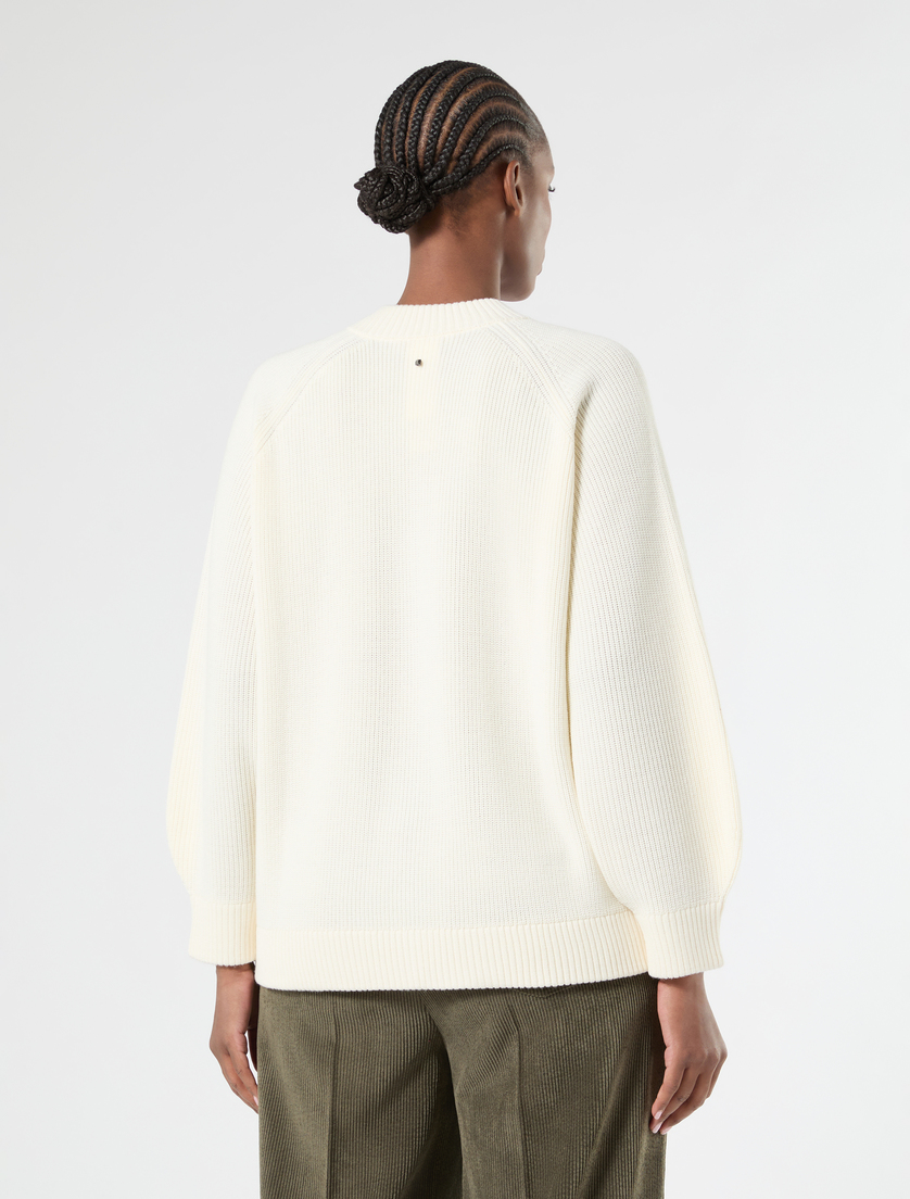 Cardigan aus Wollmischgewebe - CREME - Marina Rinaldi - 4