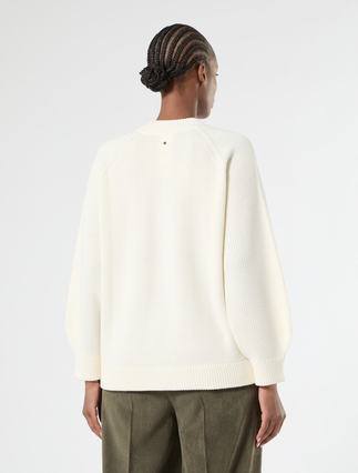 Cardigan aus Wollmischgewebe - CREME - Marina Rinaldi - 4