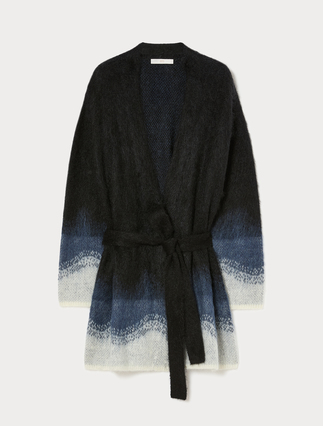 Jacquard mohair cardigan - Marina Rinaldi