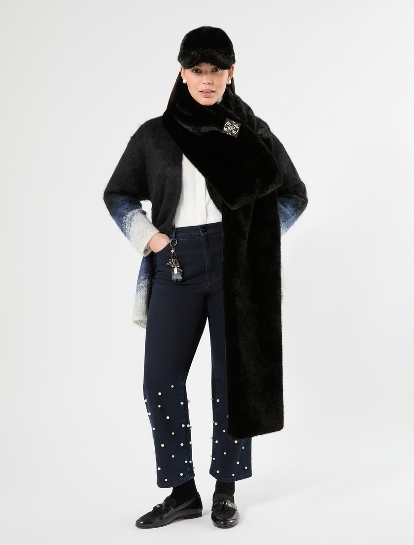 Jacquard mohair cardigan - Marina Rinaldi