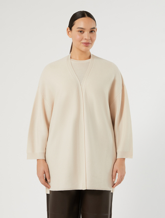 Langer Cardigan aus reiner Wolle - SAND - Marina Rinaldi - 3