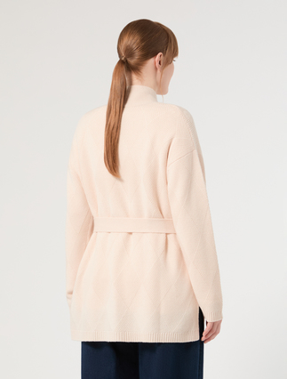 Wool and cashmere cardigan - IVORY - Marina Rinaldi - 4