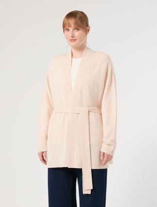 Wool and cashmere cardigan - IVORY - Marina Rinaldi - 3