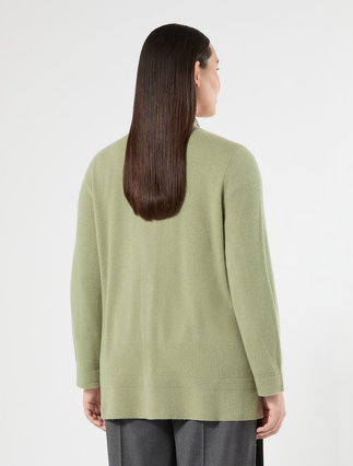 Cardigan en cachemire - VERT SAUGE - Marina Rinaldi - 4