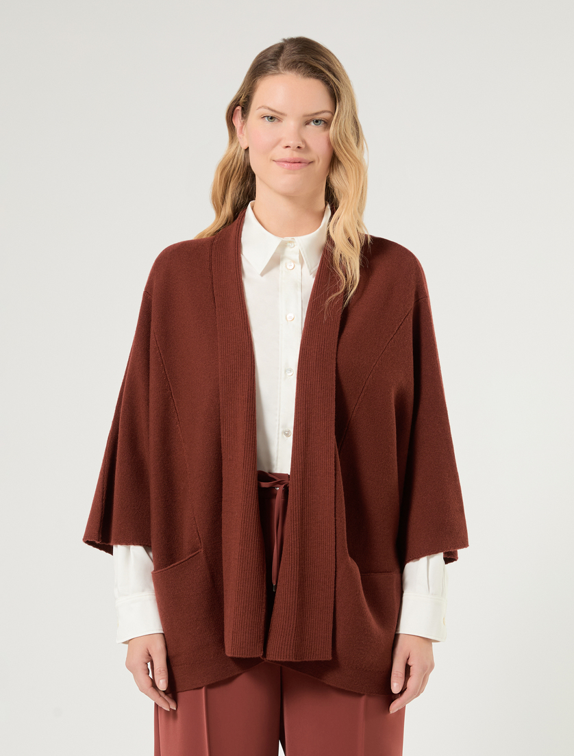Pure wool cardigan - BORDEAUX - Marina Rinaldi - 3