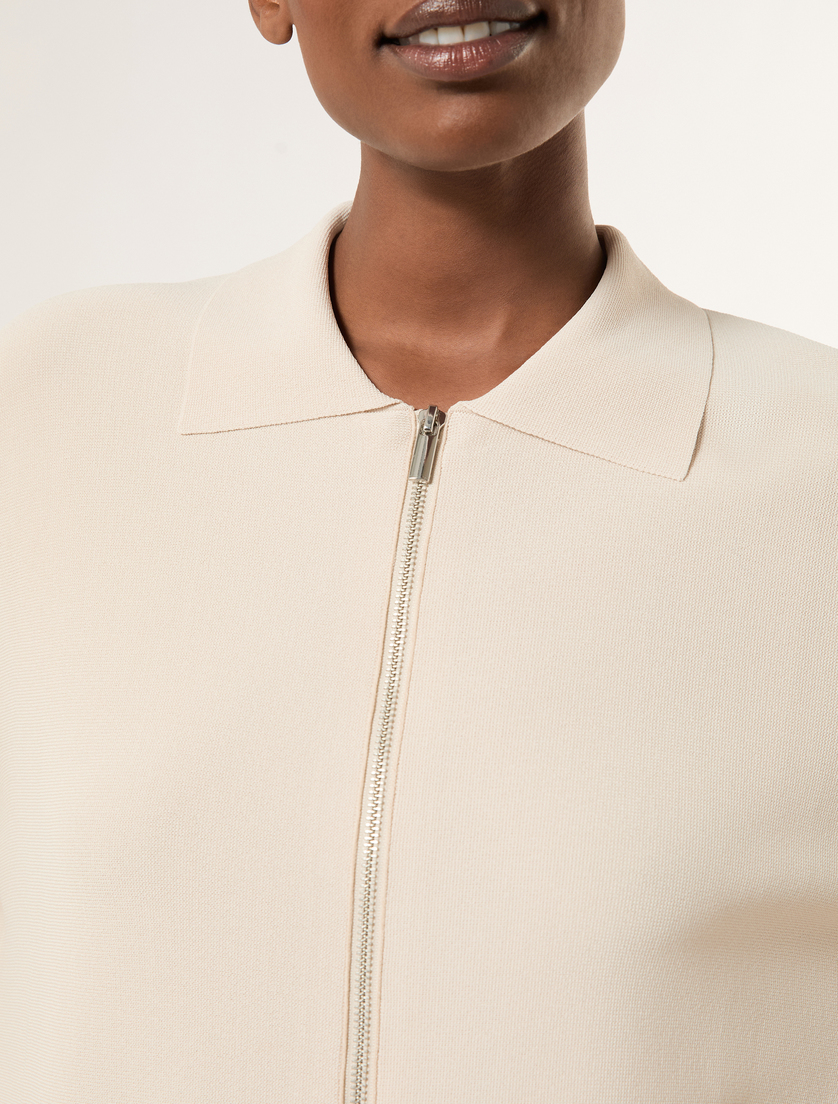 Viscose pocket cardigan - POWDER - Marina Rinaldi - 5