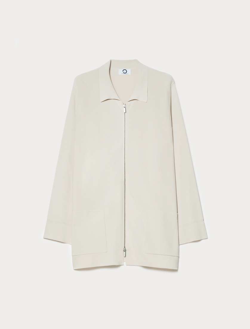 Viscose pocket cardigan - POWDER - Marina Rinaldi