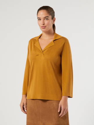 Silk and cashmere sweater - OCHRE