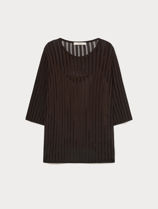 Ribbed viscose jumper - Marina Rinaldi