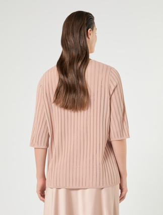 Ribbed viscose jumper - ANTIQUE ROSE - Marina Rinaldi - 4