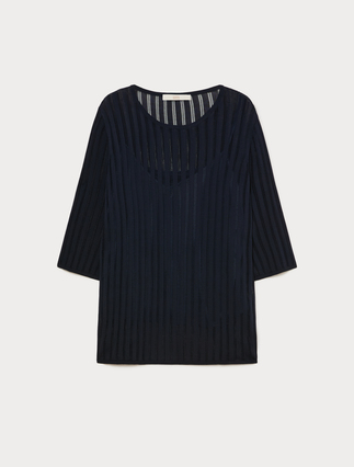 Ribbed viscose jumper - Marina Rinaldi