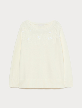 Cotton cordonnet sweater - Marina Rinaldi