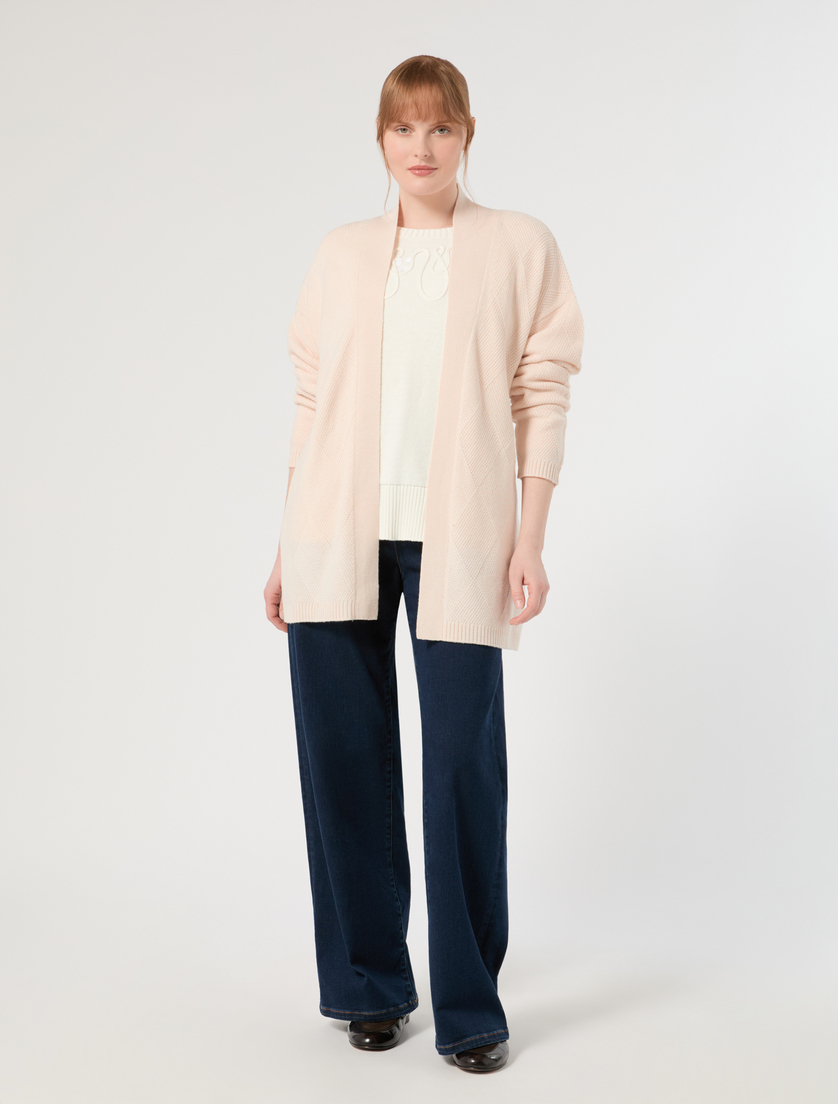 Cotton cordonnet sweater - WHITE - Marina Rinaldi - 2