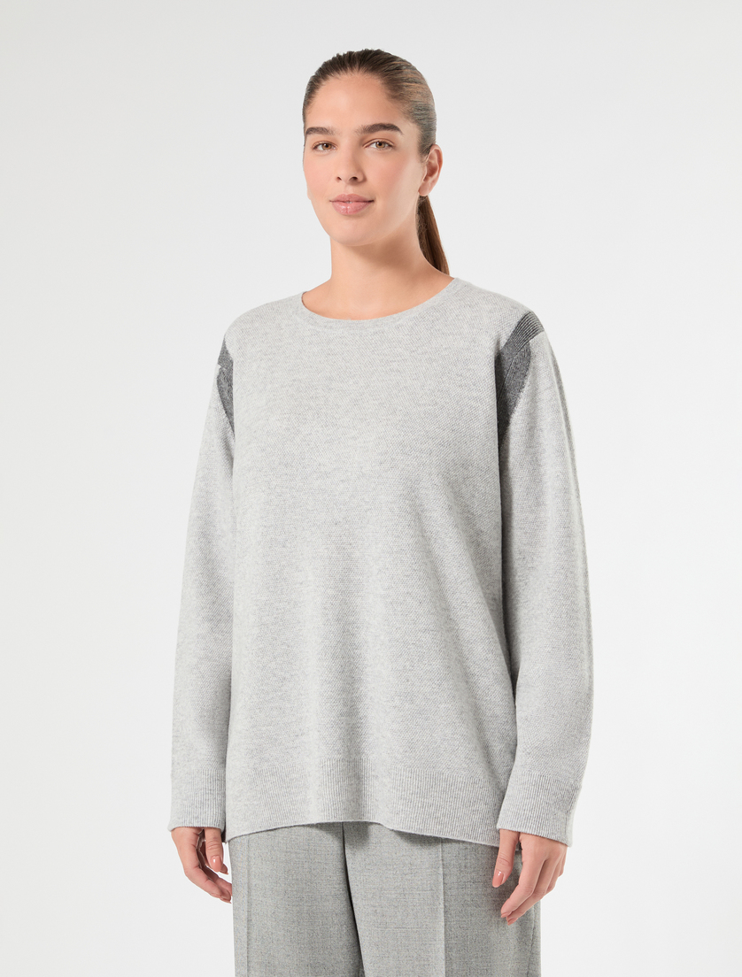 Pullover aus Wolle und Kaschmir - HELLGRAU - Marina Rinaldi - 3