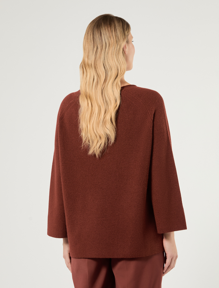 Pure wool sweater - BORDEAUX - Marina Rinaldi - 4