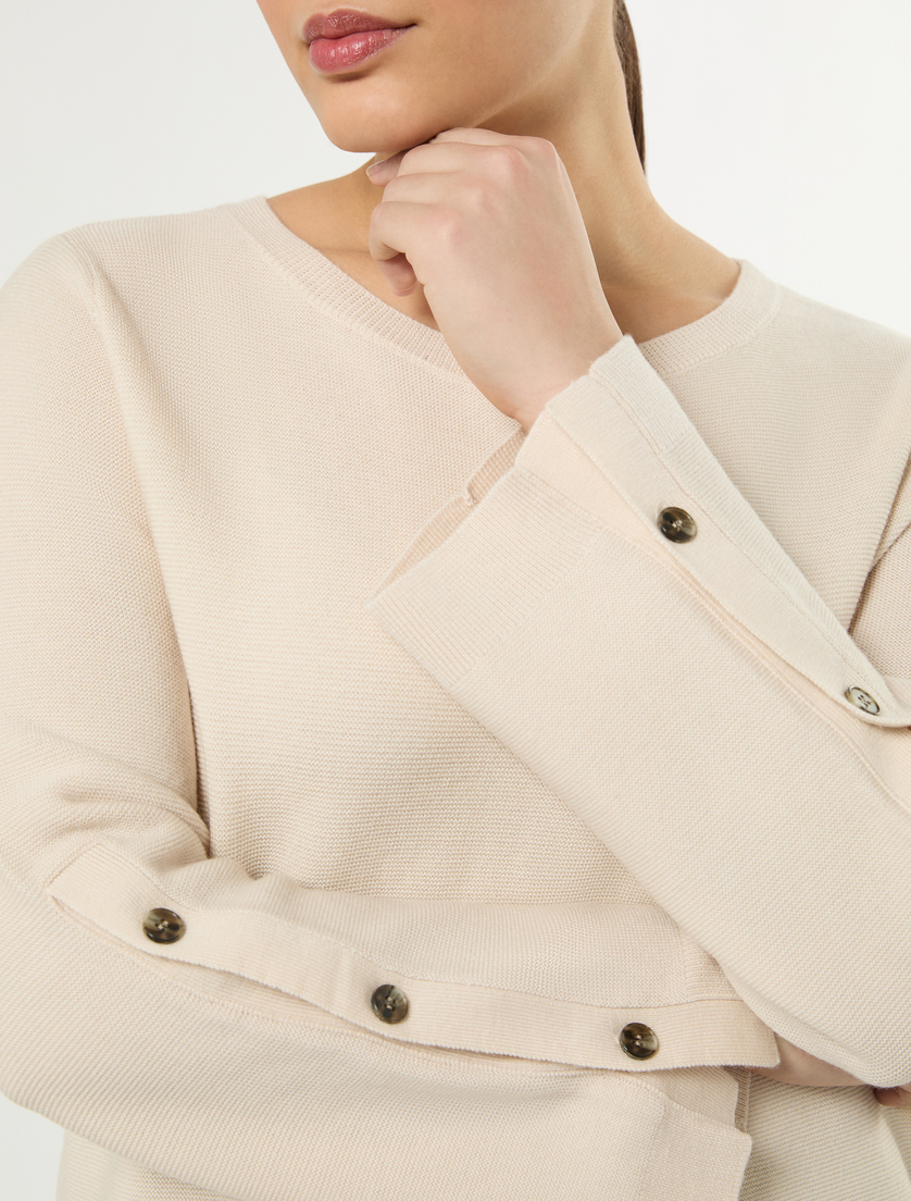 Pure wool sweater - SAND - Marina Rinaldi - 5