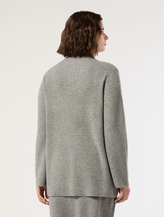 Pull en laine et cachemire - GRIS MOYEN - Marina Rinaldi - 4