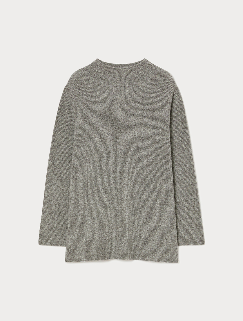 Pull en laine et cachemire - GRIS MOYEN - Marina Rinaldi
