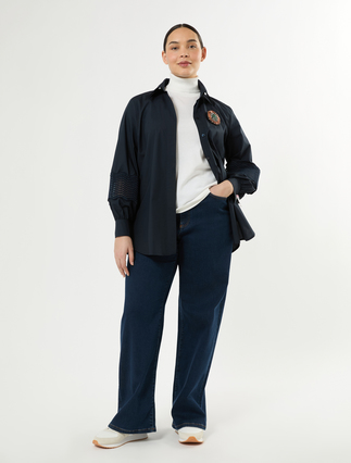 Pull en fil de coton mélangé - Marina Rinaldi