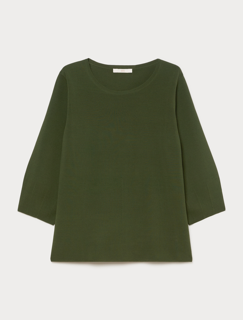 Viscose pullover - DARK GREEN - Marina Rinaldi