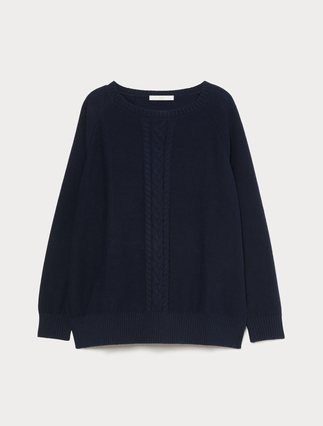Cotton cordonnet sweater - Marina Rinaldi