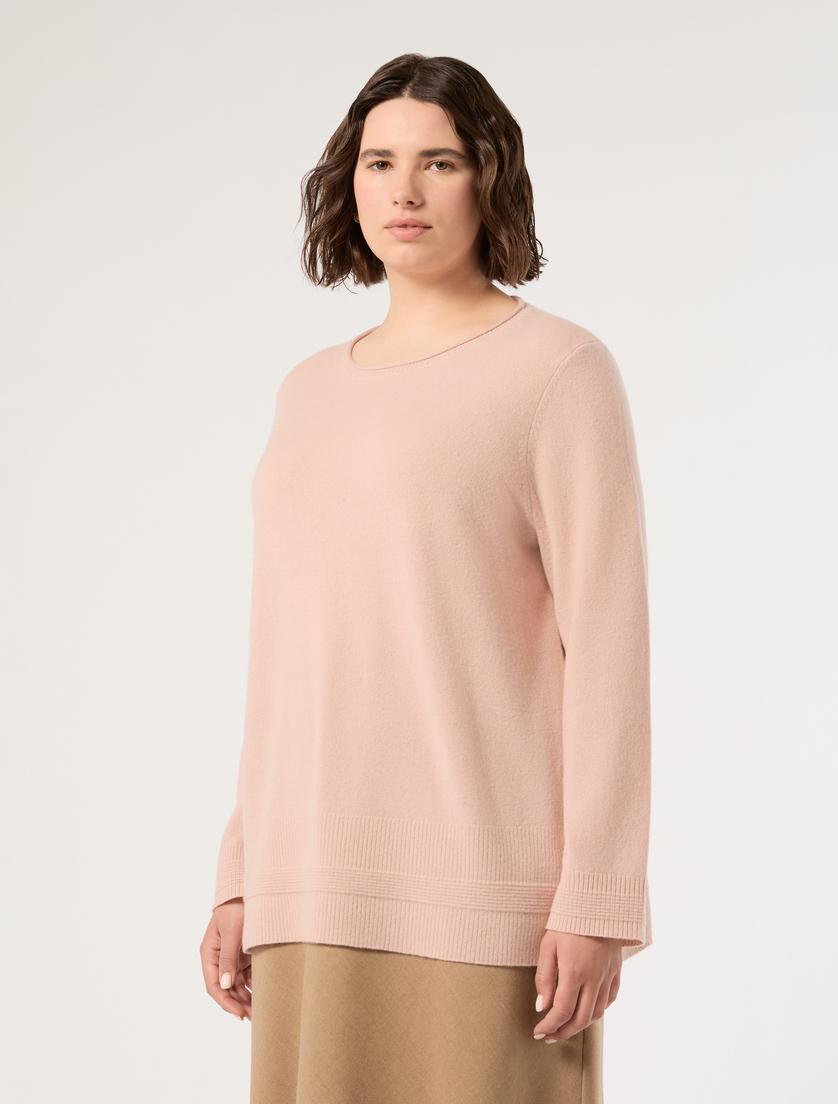 Sweter z kaszmiru - RÓŻOWY - Marina Rinaldi - 3