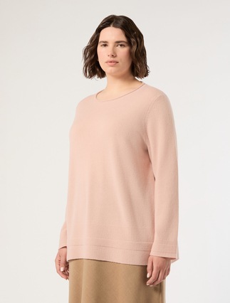 Sweter z kaszmiru - RÓŻOWY - Marina Rinaldi - 3