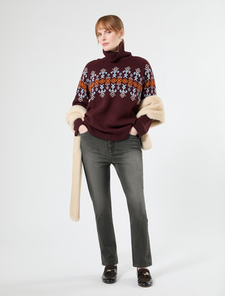 Pullover aus Jacquard-Wolle - Marina Rinaldi