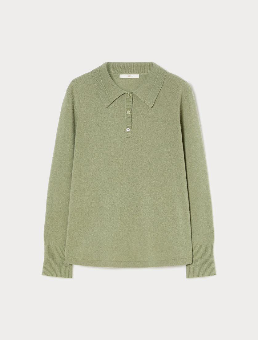Pullover mit Polokragen aus Kaschmir - SALBEIGRUEN - Marina Rinaldi