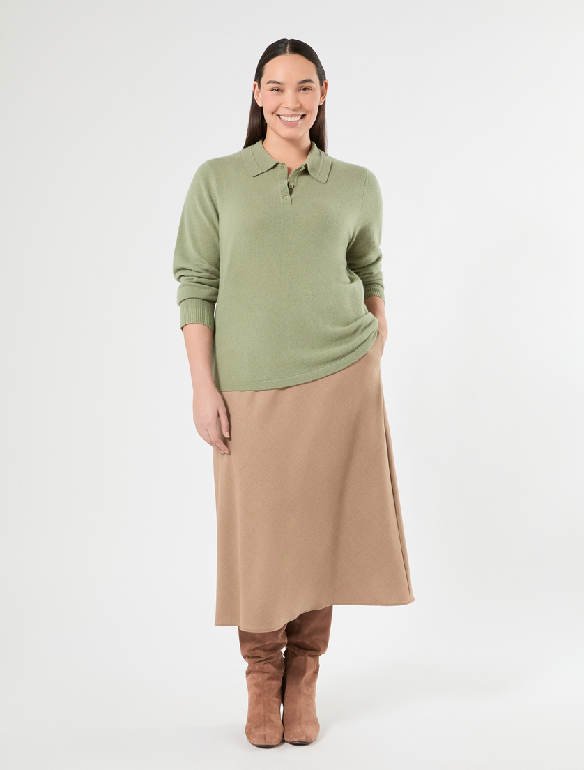 Pullover mit Polokragen aus Kaschmir - Marina Rinaldi