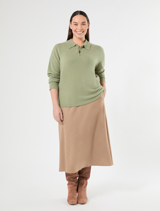 Pullover mit Polokragen aus Kaschmir - Marina Rinaldi