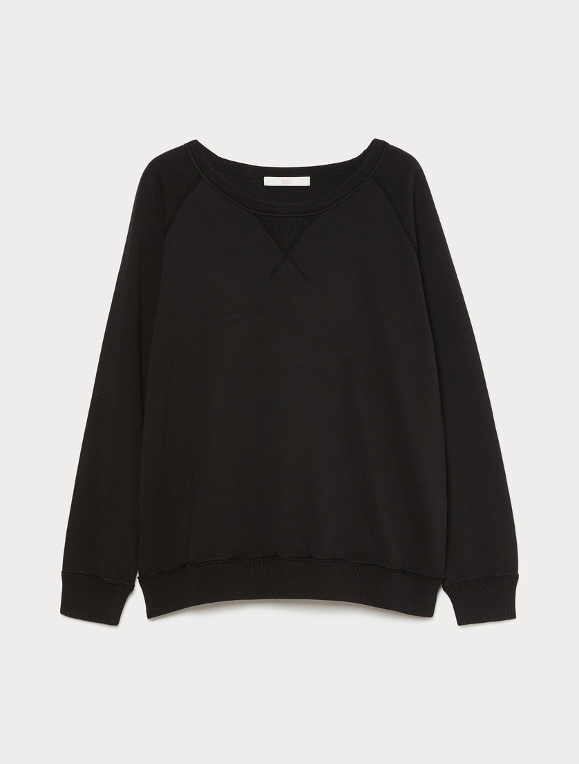 Maglia in filato di misto cotone - NERO - Marina Rinaldi
