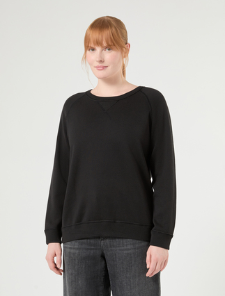 Maglia in filato di misto cotone - NERO - Marina Rinaldi - 3