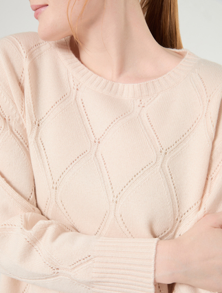 Maglia in lana e cachemire - BIANCO AVORIO - Marina Rinaldi - 5