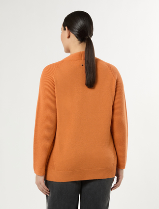 Blown wool-blend sweater - ORANGE - Marina Rinaldi - 4