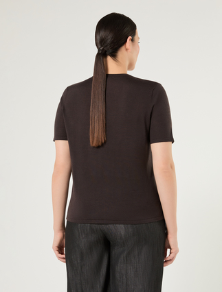Maglia in pura lana - MARRONE SCURO - Marina Rinaldi - 4