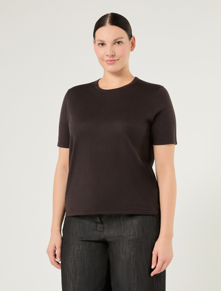 Maglia in pura lana - MARRONE SCURO - Marina Rinaldi - 3