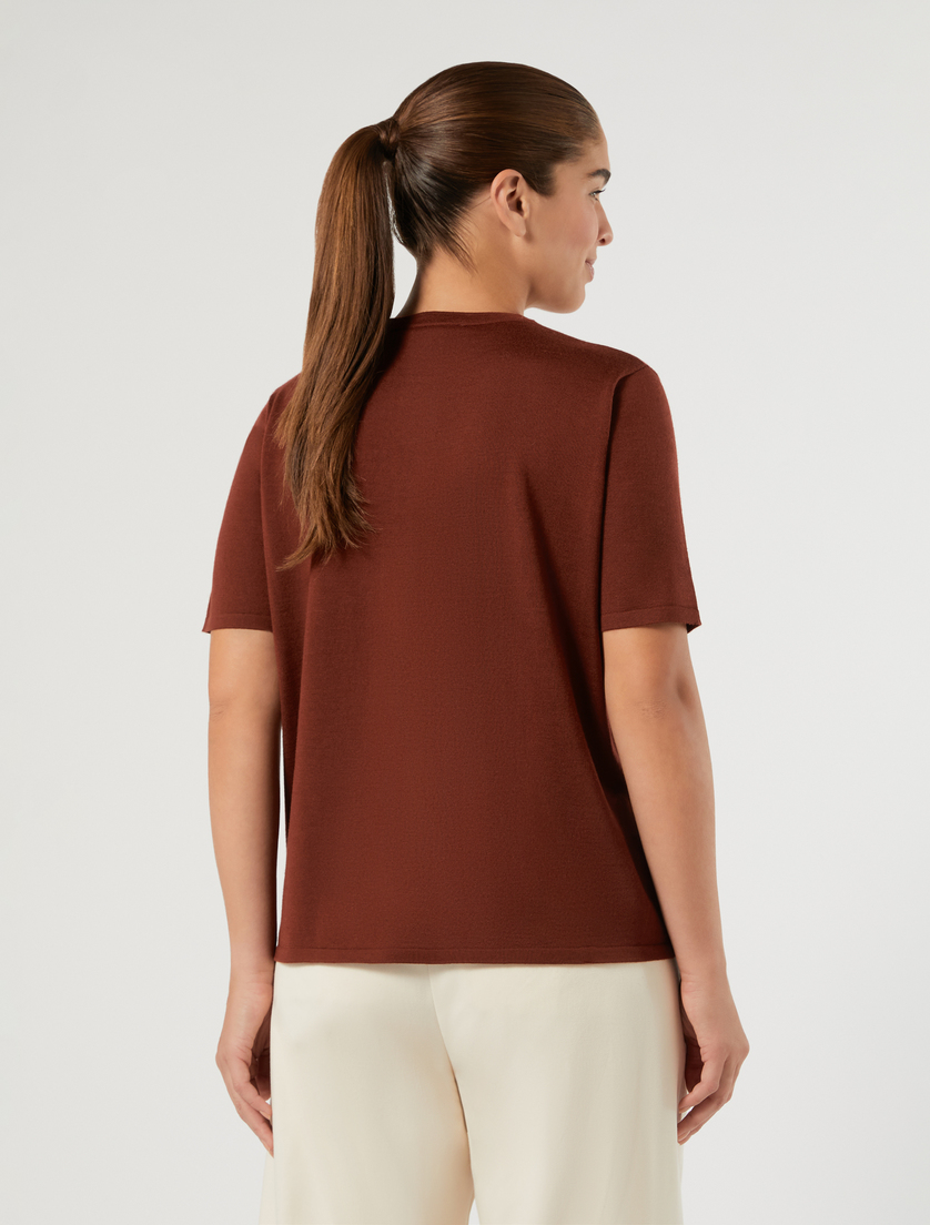 Maglia in pura lana - BORDEAUX - Marina Rinaldi - 4