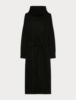 Wool-blend dress with collar detail - Marina Rinaldi