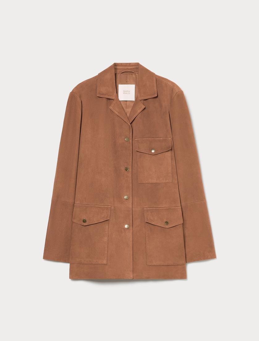 Suede jacket - BISCUIT - Marina Rinaldi