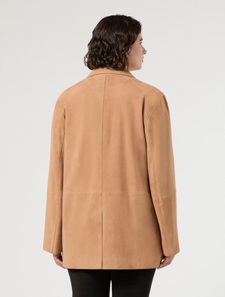 Suede blazer jacket - MOSS GREEN - Marina Rinaldi - 4