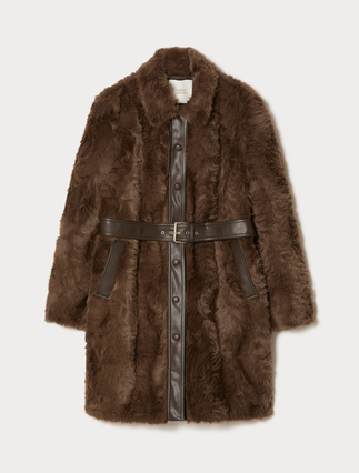 Fluffy-textured heavy jacket - Marina Rinaldi