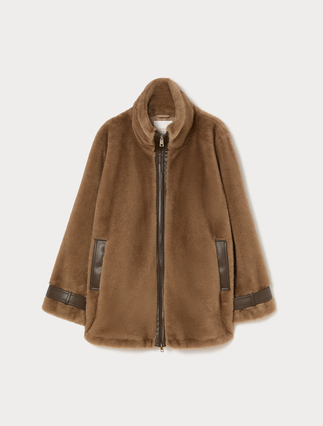 Fluffy-textured heavy jacket - Marina Rinaldi